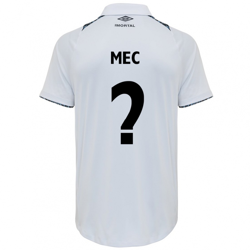 Kandiny Bambino Maglia Gabriel Mec #0 Bianco Blu Kit Gara Away 2024/25 Maglietta