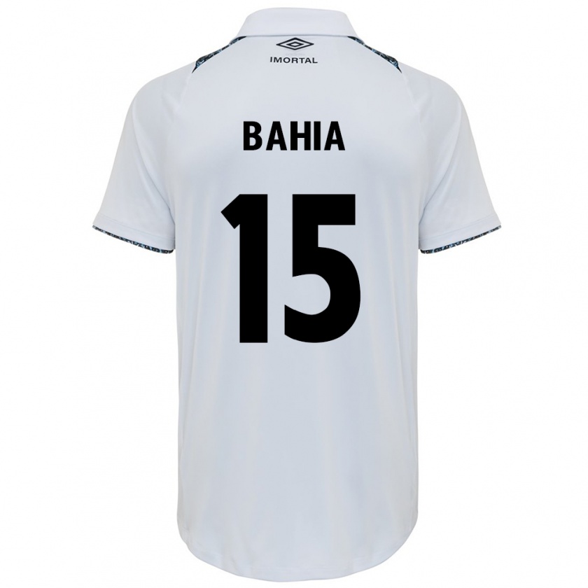 Kandiny Bambino Maglia Raíssa Bahia #15 Bianco Blu Kit Gara Away 2024/25 Maglietta