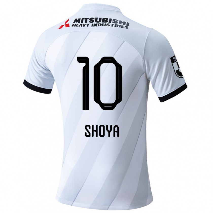 Kandiny Bambino Maglia Shoya Nakajima #10 Bianco Grigio Kit Gara Away 2024/25 Maglietta