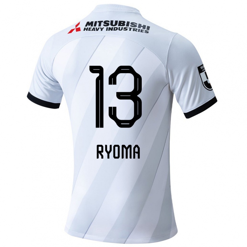 Kandiny Niño Camiseta Ryoma Watanabe #13 Gris Blanco 2ª Equipación 2024/25 La Camisa