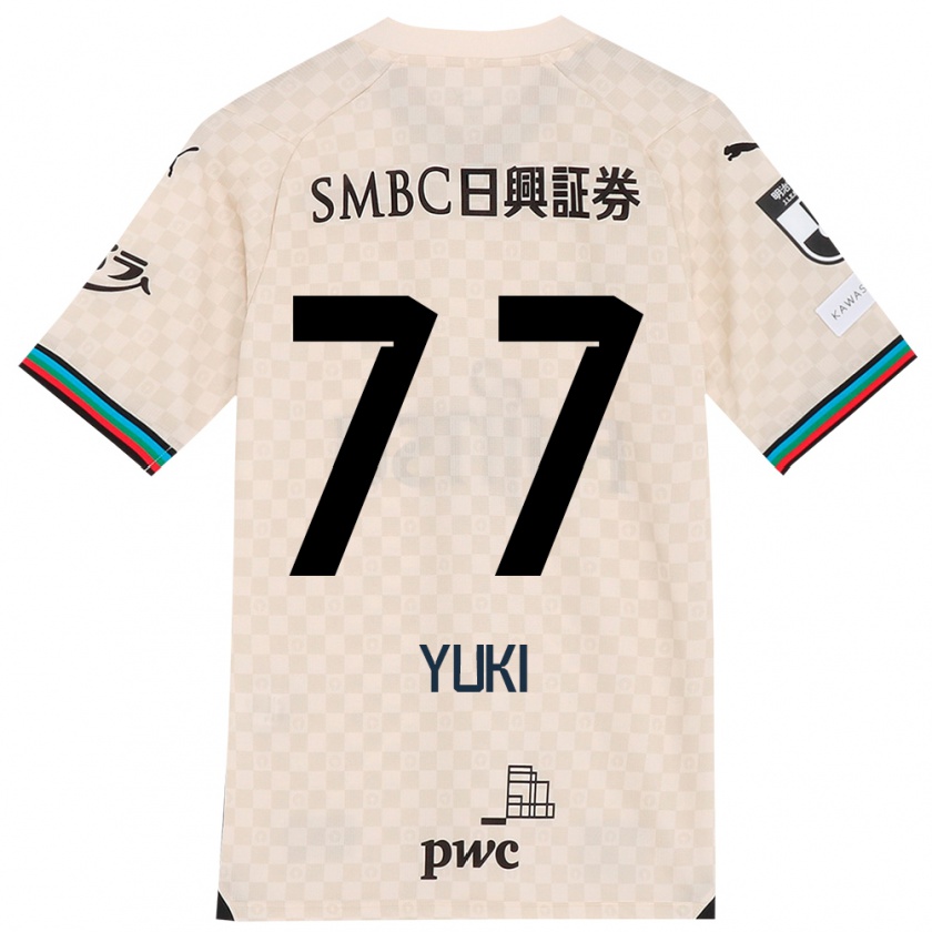 Kandiny Kinder Yuki Yamamoto #77 Weiß Grau Auswärtstrikot Trikot 2024/25 T-Shirt Österreich