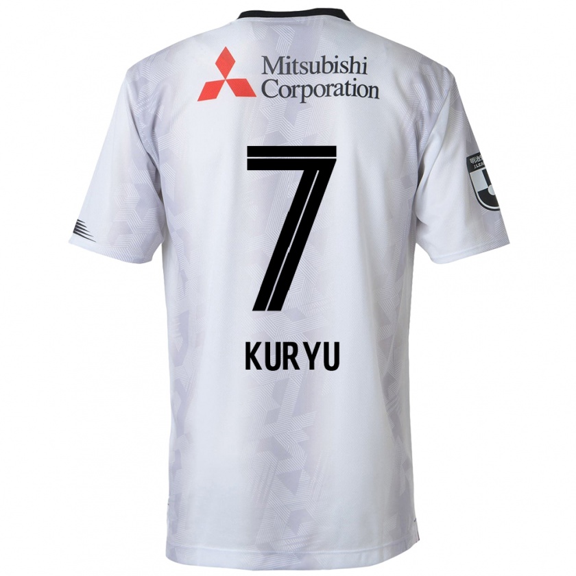 Kandiny Niño Camiseta Kuryu Matsuki #7 Blanco Negro 2ª Equipación 2024/25 La Camisa