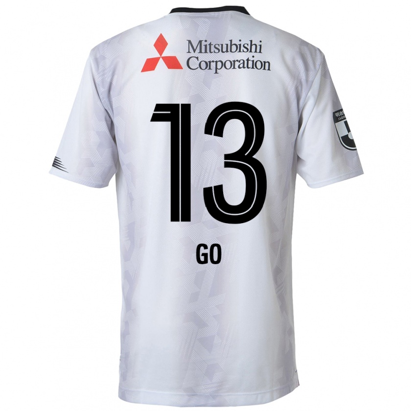 Kandiny Niño Camiseta Go Hatano #13 Blanco Negro 2ª Equipación 2024/25 La Camisa