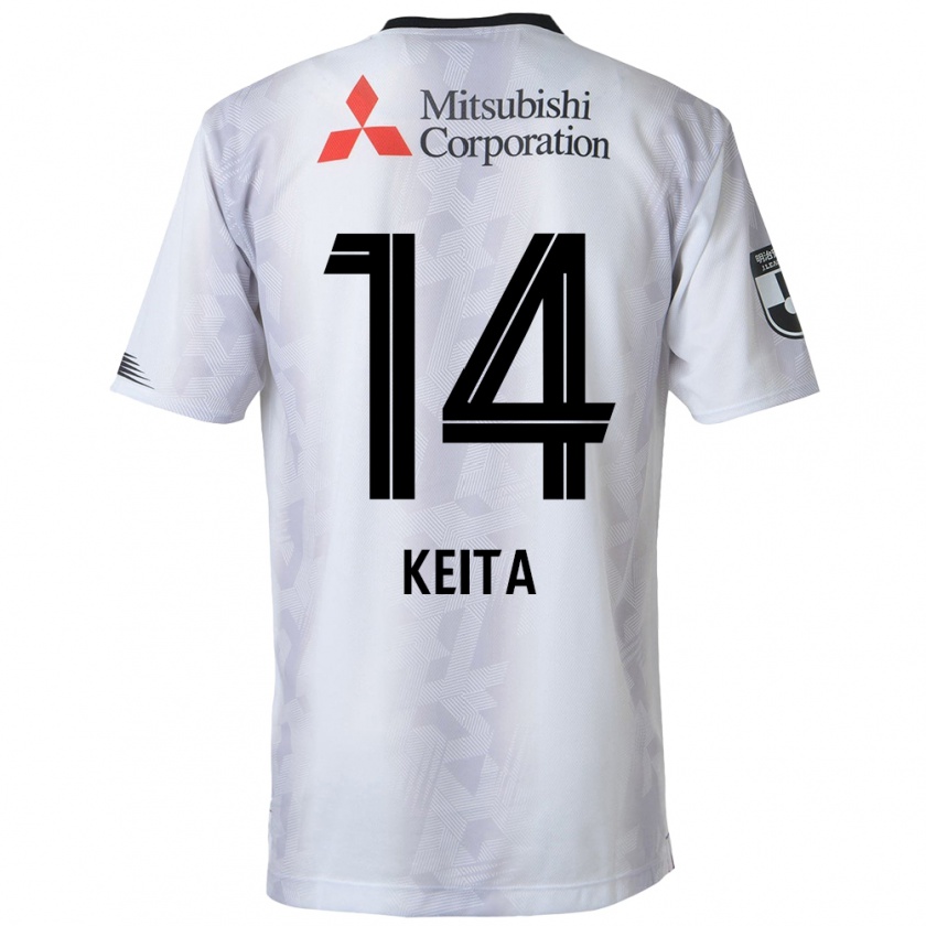 Kandiny Kinderen Keita Yamashita #14 Wit Zwart Uitshirt Uittenue 2024/25 T-Shirt België