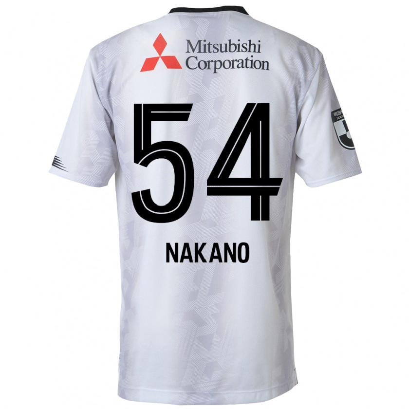 Kandiny Bambino Maglia Yui Nakano #54 Bianco Nero Kit Gara Away 2024/25 Maglietta