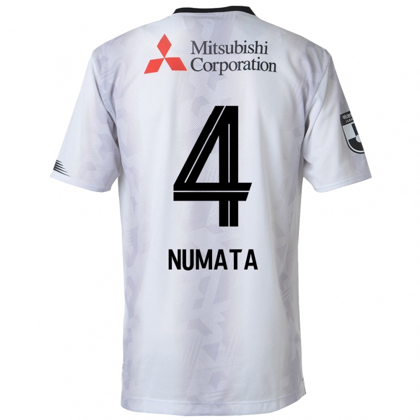 KandinyキッズSeisa Numata#4白黒アウェイシャツ2024/25ジャージーユニフォーム