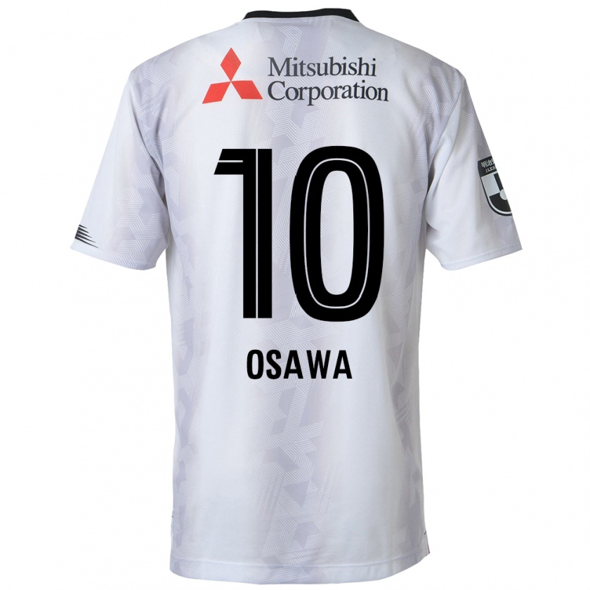 Kandiny Niño Camiseta Shuzo Osawa #10 Blanco Negro 2ª Equipación 2024/25 La Camisa