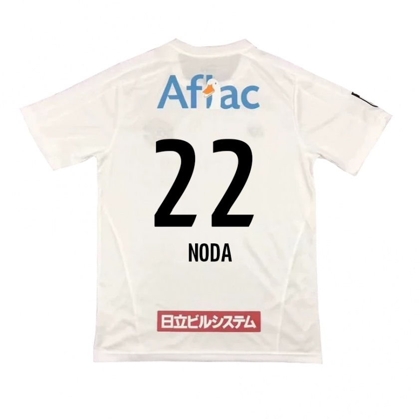 Kandiny Niño Camiseta Hiroki Noda #22 Blanco Negro 2ª Equipación 2024/25 La Camisa