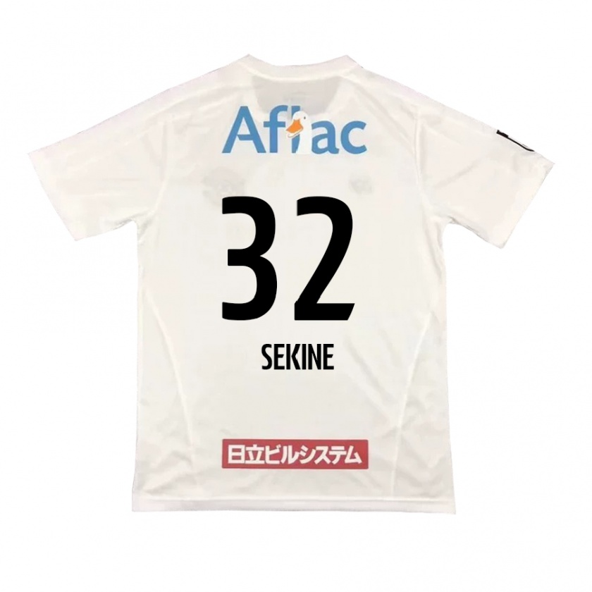 Kandiny Kinderen Hiroki Sekine #32 Wit Zwart Uitshirt Uittenue 2024/25 T-Shirt België