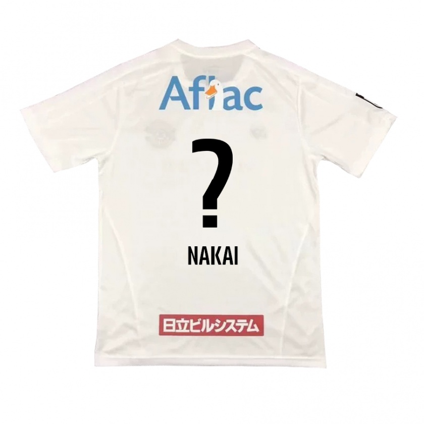 Kandiny Bambino Maglia Yamato Nakai #0 Bianco Nero Kit Gara Away 2024/25 Maglietta