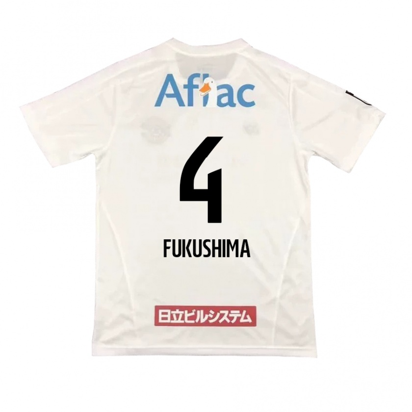 KandinyキッズTaiga Fukushima#4白黒アウェイシャツ2024/25ジャージーユニフォーム