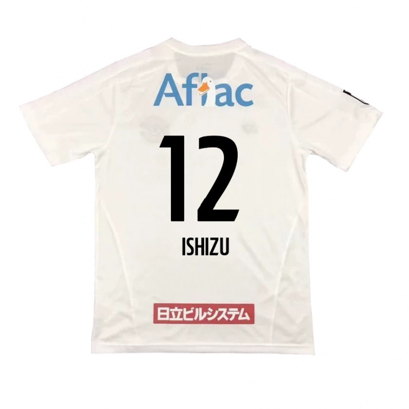 Kandiny Kinder Kazuki Ishizu #12 Weiß Schwarz Auswärtstrikot Trikot 2024/25 T-Shirt Österreich