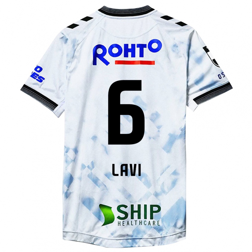 Kandiny Bambino Maglia Neta Lavi #6 Bianco Nero Kit Gara Away 2024/25 Maglietta