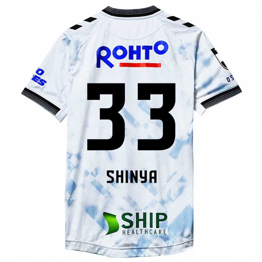 Kandiny Bambino Maglia Shinya Nakano #33 Bianco Nero Kit Gara Away 2024/25 Maglietta