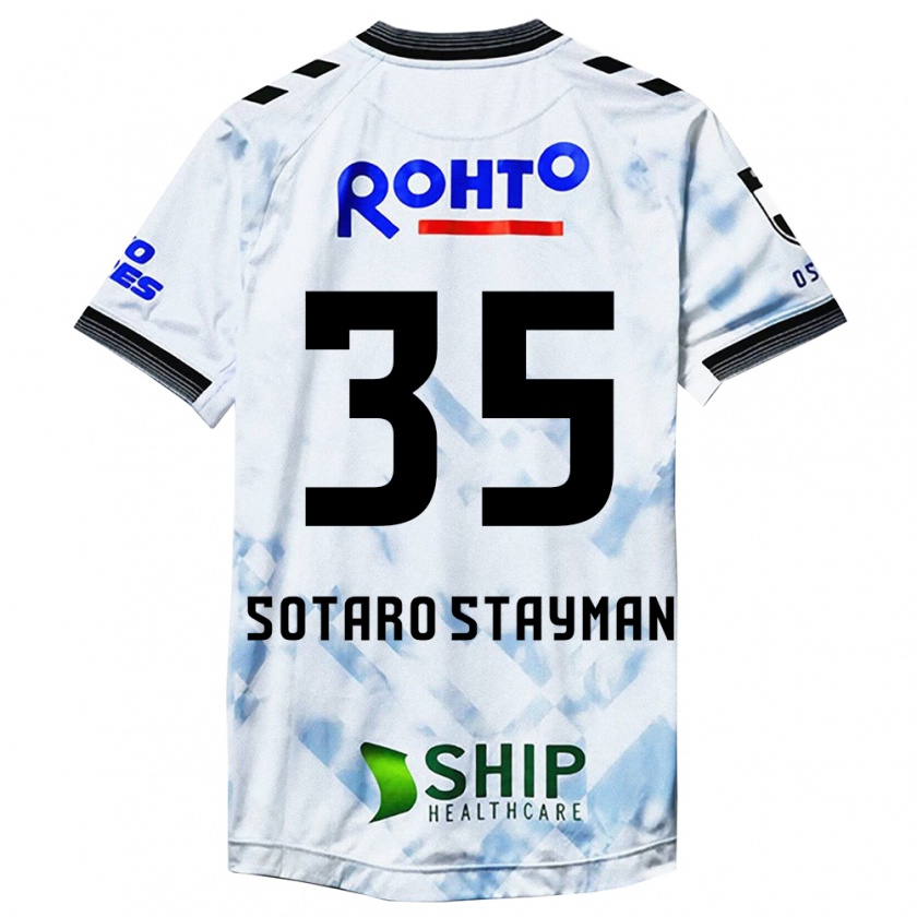 Kandiny Niño Camiseta Joshua Sotaro Stayman #35 Blanco Negro 2ª Equipación 2024/25 La Camisa