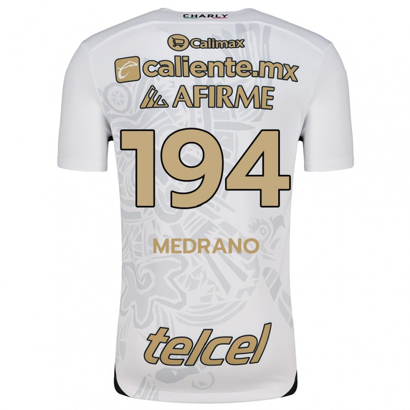 Kandiny Niño Camiseta Luis Medrano #194 Blanco Negro 2ª Equipación 2024/25 La Camisa