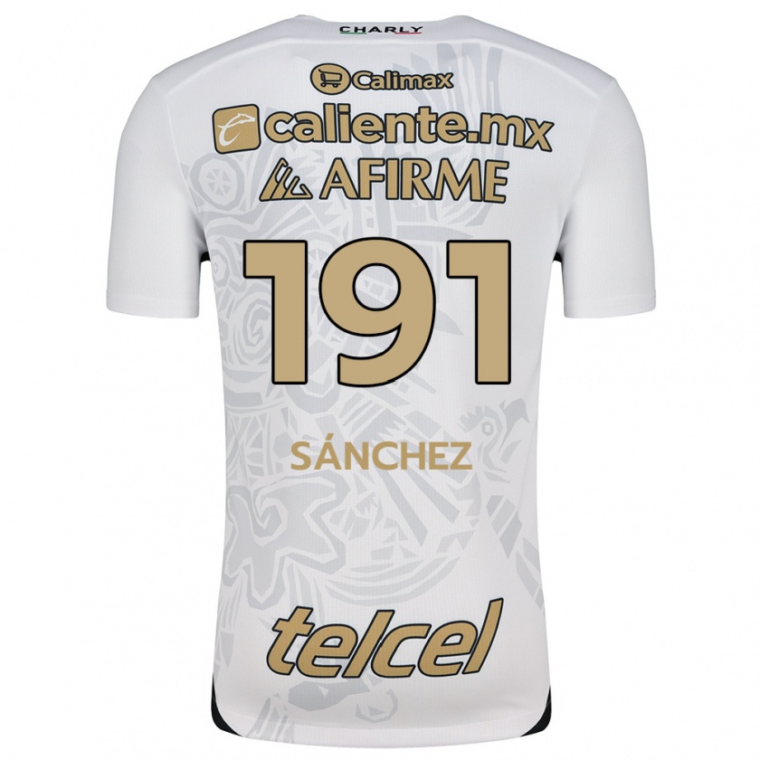 Kandiny Niño Camiseta Diego Sánchez #191 Blanco Negro 2ª Equipación 2024/25 La Camisa