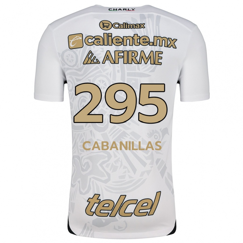 Kandiny Niño Camiseta Osvaldo Cabanillas #295 Blanco Negro 2ª Equipación 2024/25 La Camisa