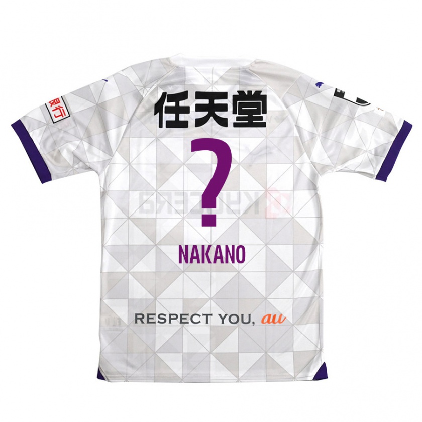 Kandiny Bambino Maglia Kotaro Nakano #0 Bianco Viola Kit Gara Away 2024/25 Maglietta