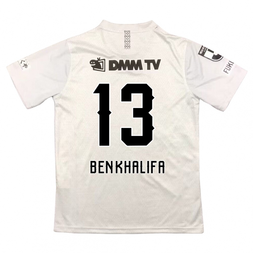 Kandiny Kinder Nassim Ben Khalifa #13 Grauschwarz Auswärtstrikot Trikot 2024/25 T-Shirt Österreich