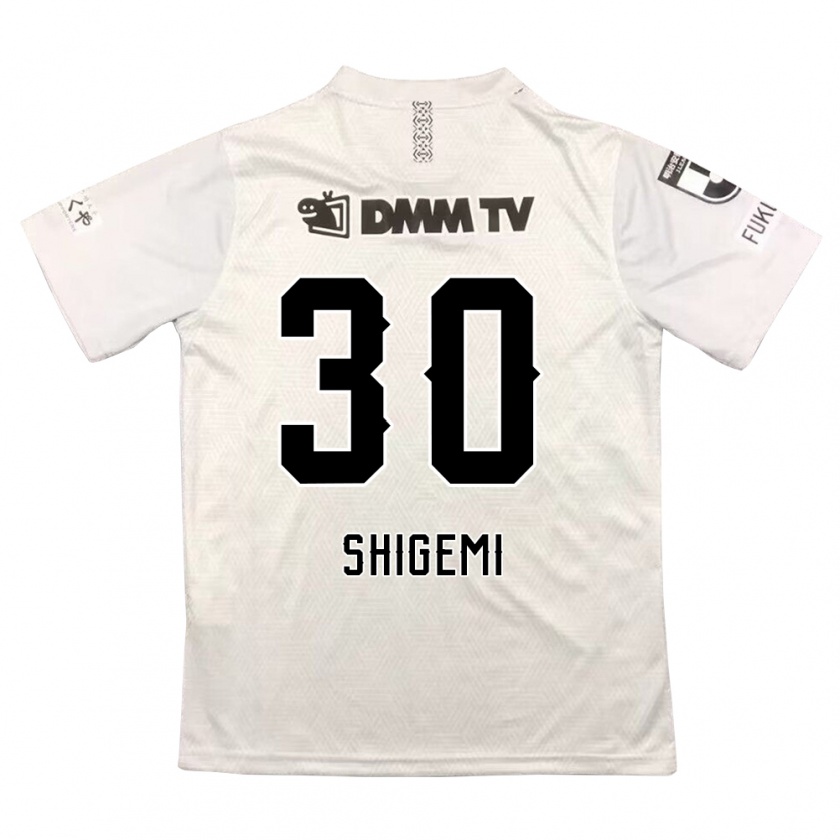 Kandiny Kinder Masato Shigemi #30 Grauschwarz Auswärtstrikot Trikot 2024/25 T-Shirt Österreich