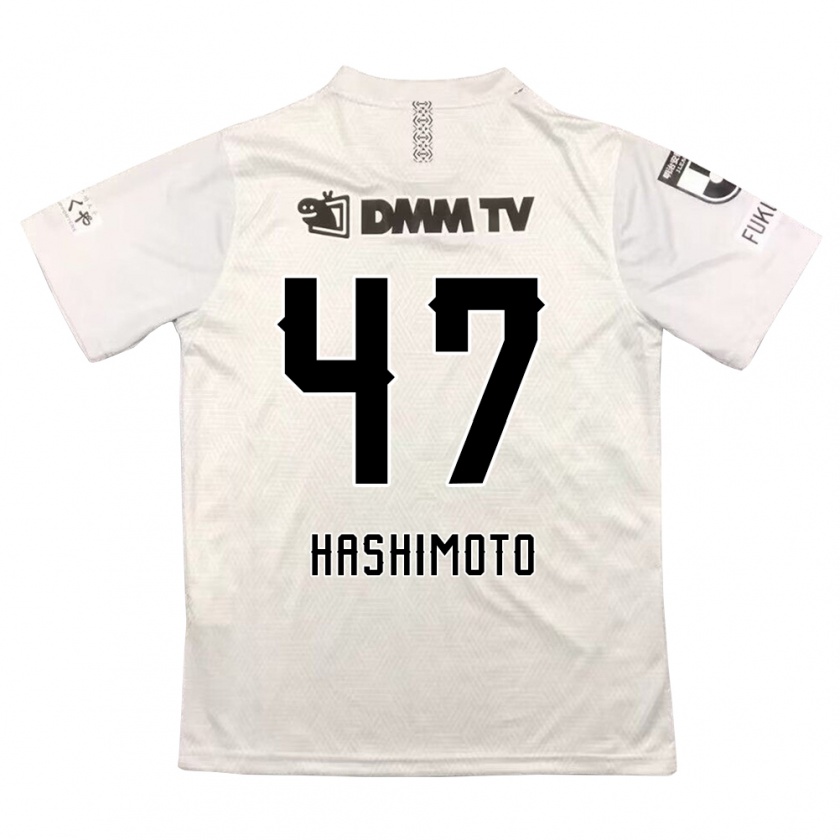 Kandiny Kinder Yu Hashimoto #47 Grauschwarz Auswärtstrikot Trikot 2024/25 T-Shirt Österreich