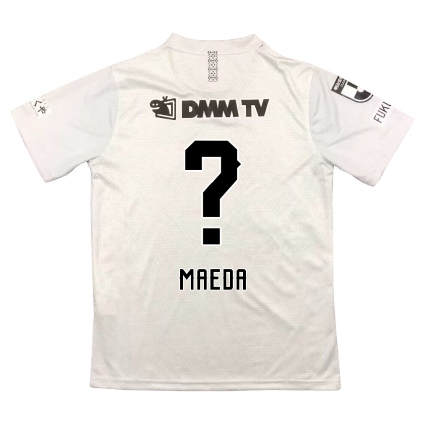 Kandiny Bambino Maglia Ichika Maeda #0 Grigio Nero Kit Gara Away 2024/25 Maglietta