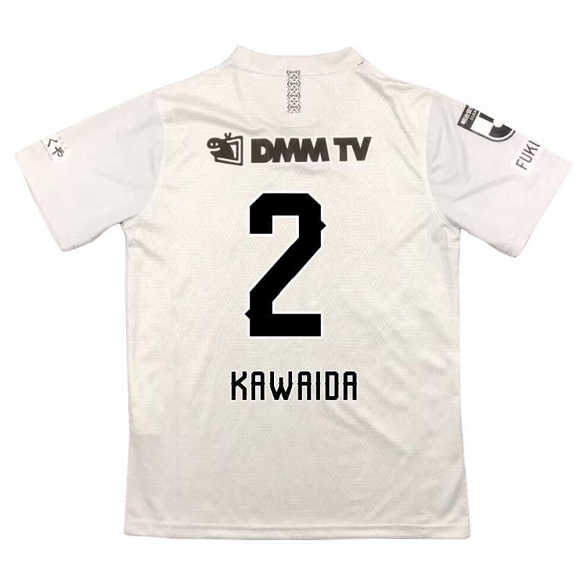 Kandiny Kinder Ryoya Kawaida #2 Grauschwarz Auswärtstrikot Trikot 2024/25 T-Shirt Österreich