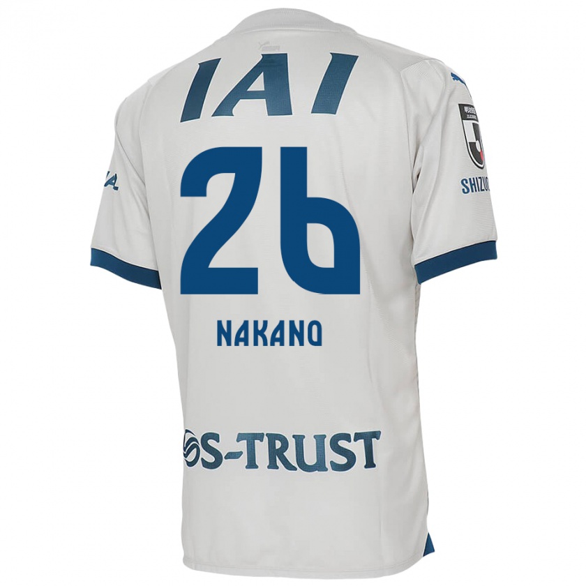 Kandiny Bambino Maglia Takeru Nakano #26 Bianco Blu Kit Gara Away 2024/25 Maglietta