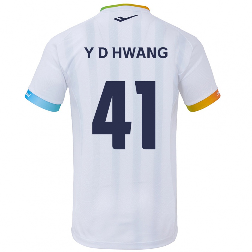 KandinyキッズDo-Yoon Hwang#41白青アウェイシャツ2024/25ジャージーユニフォーム