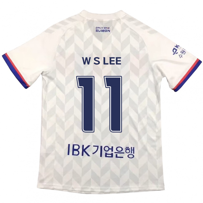 Kandiny Kinderen Seung-Woo Lee #11 Wit Blauw Uitshirt Uittenue 2024/25 T-Shirt België