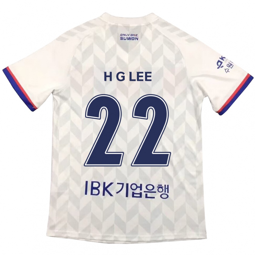 Kandiny Kinder Gwang-Hyeok Lee #22 Weiß Blau Auswärtstrikot Trikot 2024/25 T-Shirt Österreich