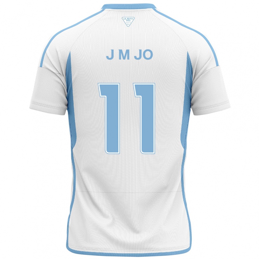 Kandiny Bambino Maglia Min-Jae Jo #11 Bianco Blu Kit Gara Away 2024/25 Maglietta