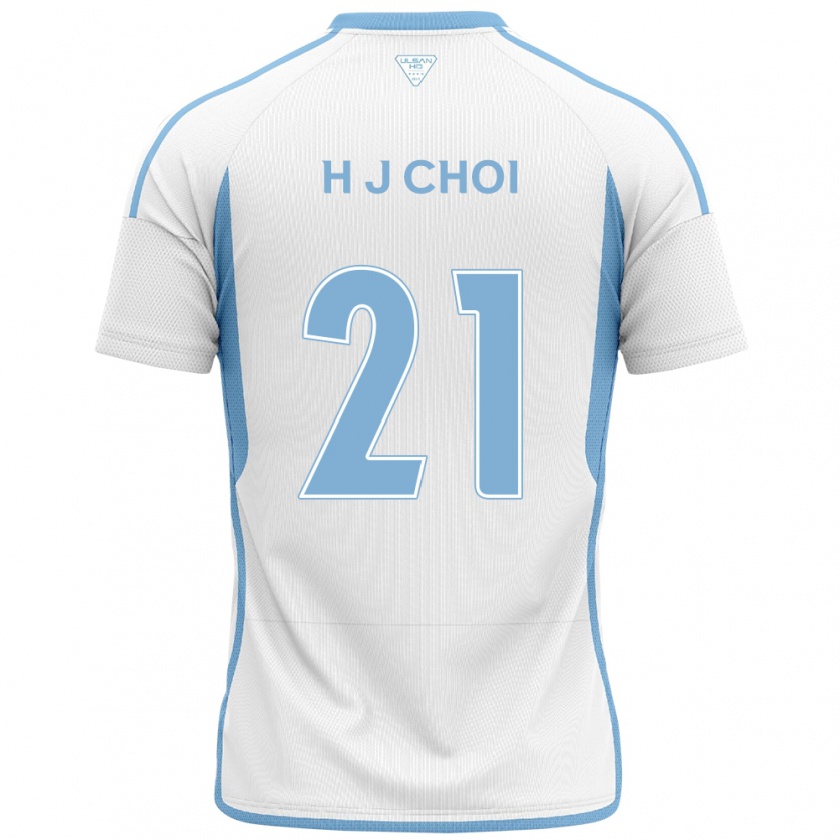 KandinyキッズJu-Ho Choi#21白青アウェイシャツ2024/25ジャージーユニフォーム