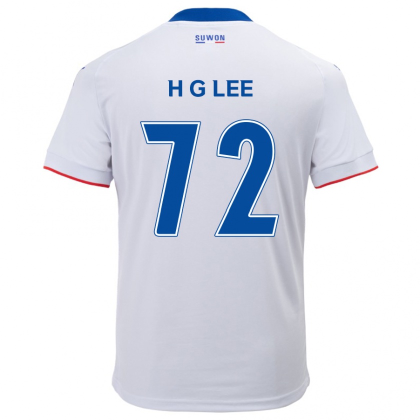 KandinyキッズGeon-Hee Lee#72白青アウェイシャツ2024/25ジャージーユニフォーム