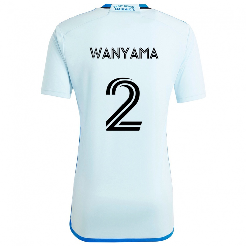 Kandiny Kinder Victor Wanyama #2 Eisblau Auswärtstrikot Trikot 2024/25 T-Shirt Österreich