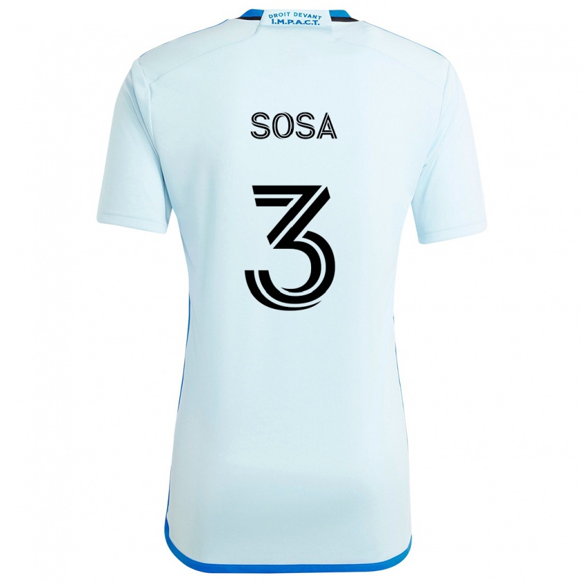 Kandiny Niño Camiseta Joaquín Sosa #3 Azul Hielo 2ª Equipación 2024/25 La Camisa