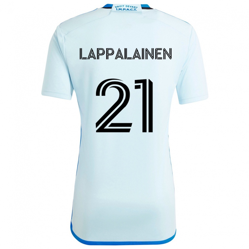 Kandiny Kinderen Lassi Lappalainen #21 Ijsblauw Uitshirt Uittenue 2024/25 T-Shirt