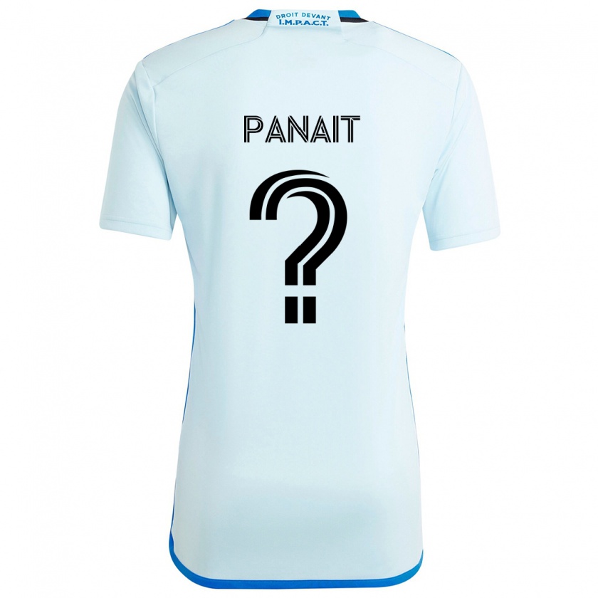 Kandiny Niño Camiseta Daniel Panait #0 Azul Hielo 2ª Equipación 2024/25 La Camisa