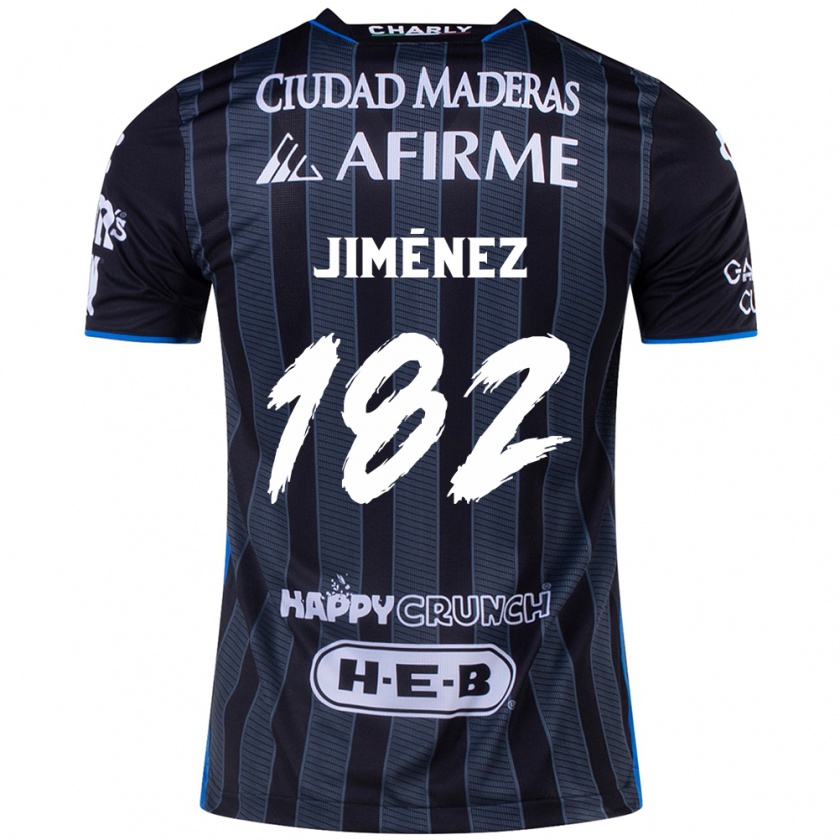 KandinyキッズCarlos Jiménez#182白黒アウェイシャツ2024/25ジャージーユニフォーム