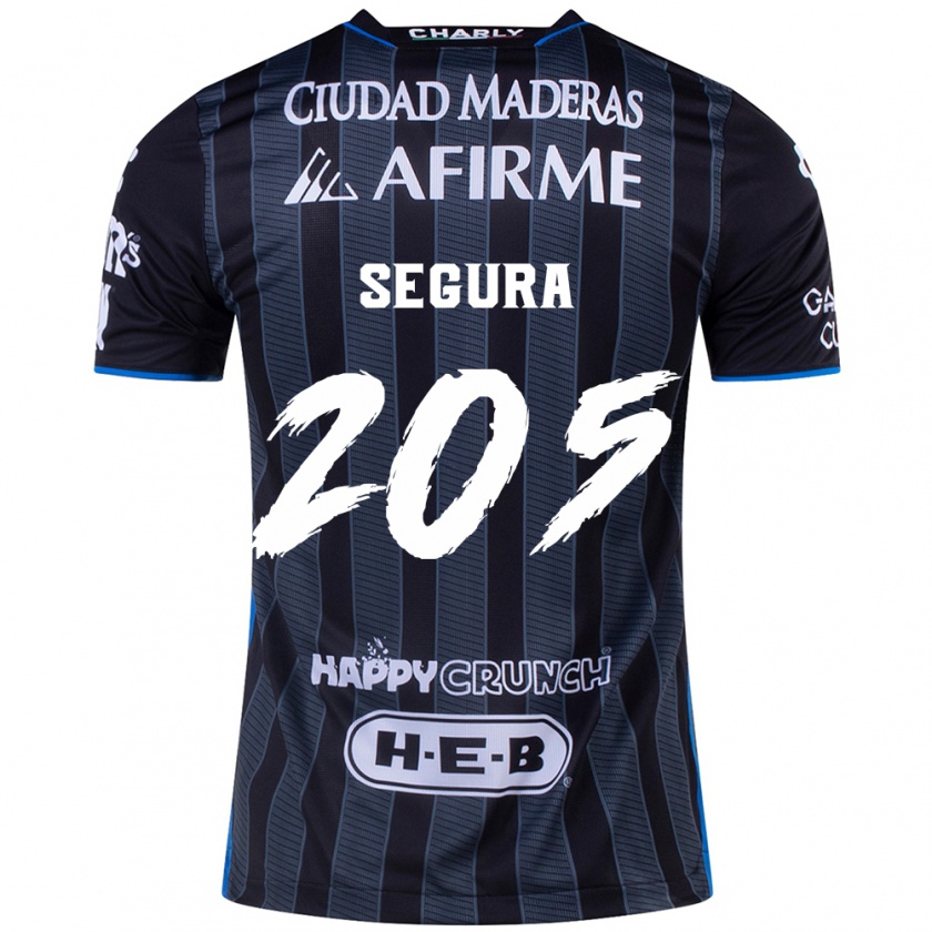 KandinyキッズMathías Segura#205白黒アウェイシャツ2024/25ジャージーユニフォーム