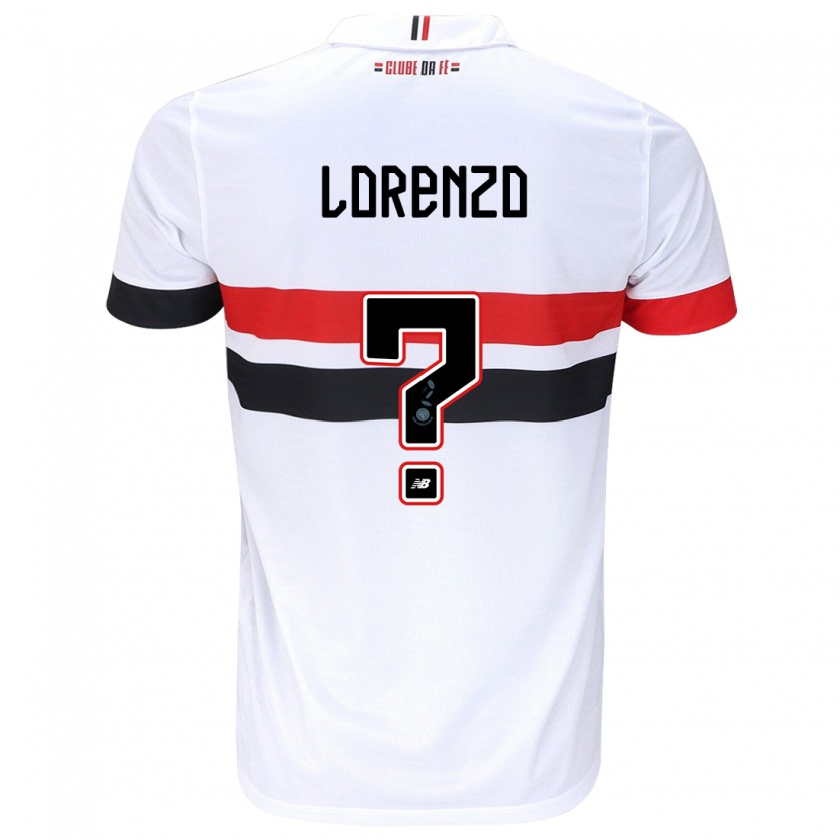 Kandiny Herren Lorenzo #0 Weiß Rot Schwarz Heimtrikot Trikot 2024/25 T-Shirt Österreich