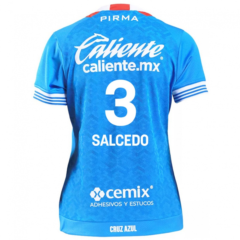 Kandiny Hombre Camiseta Carlos Salcedo #3 Cielo Azul 1ª Equipación 2024/25 La Camisa