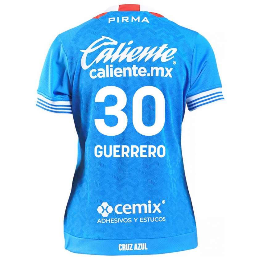 Kandiny Hombre Camiseta Rafael Guerrero #30 Cielo Azul 1ª Equipación 2024/25 La Camisa México