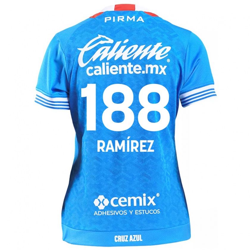 Kandiny Uomo Maglia Diego Ramírez #188 Cielo Blu Kit Gara Home 2024/25 Maglietta