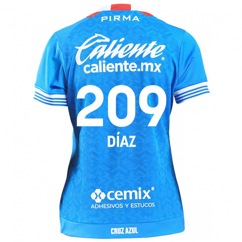 Kandiny Heren Josué Díaz #209 Hemelsblauw Thuisshirt Thuistenue 2024/25 T-Shirt