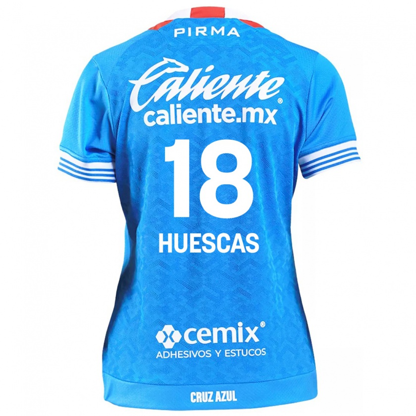 Kandiny Hombre Camiseta Rodrigo Huescas #18 Cielo Azul 1ª Equipación 2024/25 La Camisa México