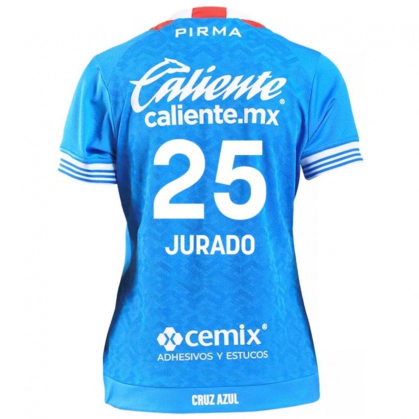 Kandiny Hombre Camiseta Sebastián Jurado #25 Cielo Azul 1ª Equipación 2024/25 La Camisa México