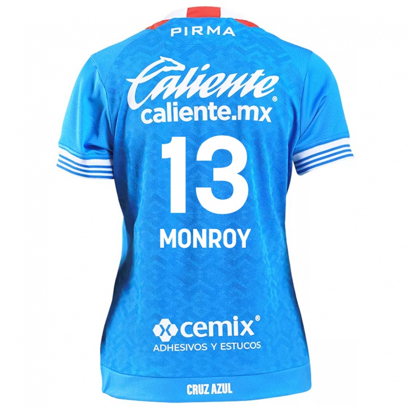 Kandiny Hombre Camiseta Daniela Monroy #13 Cielo Azul 1ª Equipación 2024/25 La Camisa