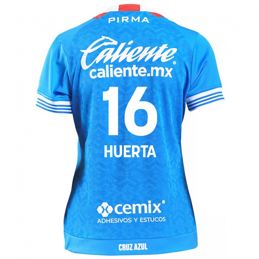 Kandiny Heren Ana Gabriela Huerta #16 Hemelsblauw Thuisshirt Thuistenue 2024/25 T-Shirt